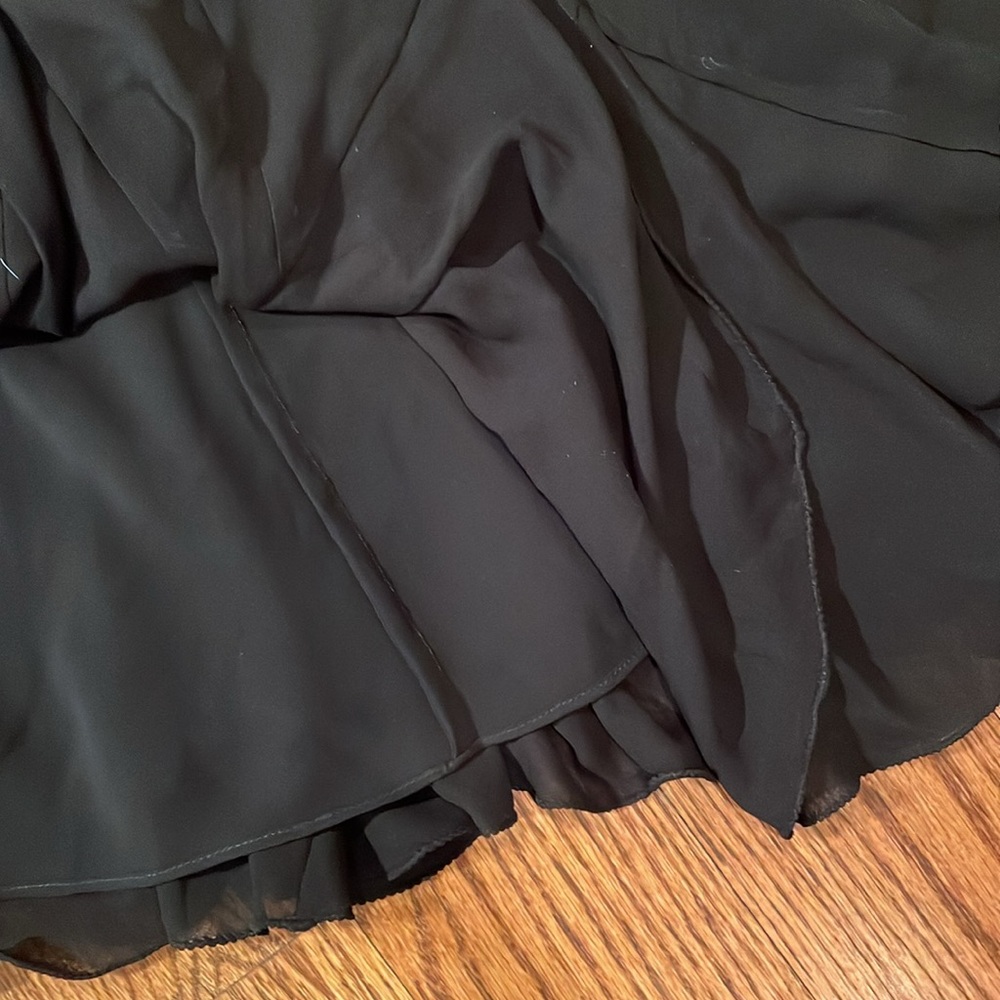 Max Studio Chiffon Ruffle Swing Top - Picture 7 of 9